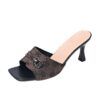 oly-13a3bed23499f46b7d91c409a029b752 Wholesale summer style high heel women’s plus size thin heel square head sandals