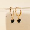 oly-13c498c7d7b4bb3d245bc468def6d0f2 Wholesale 1 Pair of Versatile Heart-Shaped Simple Earrings 1 Pair of Niche Spade Design Women's Earrings