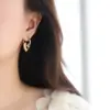 Wholesale 1 Pair Casual Elegant Heart Shape 201 Stainless Steel 304 Stainless Steel Titanium Steel 18K Gold Plated Gold Plated Drop Earrings