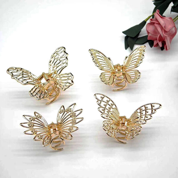 oly-13e4461ab14c487ea0b3302213a2b48b Wholesale Sweet Butterfly Clip Korean Style Half-Tied Hair Clip on the Back of the Head Valentine's Day Hollow Shark Clip Bangs Clip