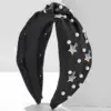 Wholesale Solid Color Pearl Hairband American Flag Women Hair Accessories Durable Minimalist Women Hairband