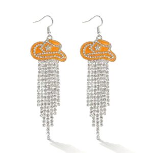 Orange - diamond tassel
