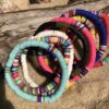 Wholesale jewelry beach style color Taylor friendship soft pottery bracelet female elastic rope bracelet