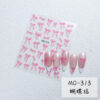 oly-1445fcc3c448b12941d08fab49ca4fe6 Wholesale Nail Art Sticker Ribbon Bow White Three-dimensional Thin Tough Bow Ballet Shoes DIY Nail Decal Jewelry