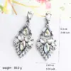 Wholesale Handmade Tropical Geometric Drop Earrings For Women In Golden Plated Zinc Alloy With Acrylic Inlay