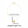 Wholesale Heart Shape Electroplated Necklace For Women In 201 Stainless Steel With Golden Plated Finish And Zircon Inlay On Snake Chain
