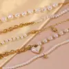 Wholesale 304 Stainless Steel Plastic Irregular Geometric Heart Shape PVD Coated 18K Real Gold Plated Wedding Vacation French Style Beaded OT Clasp Toggle Clasp Closure Lobster Trigger Clasp Closure Gold Bracelet Bracelets