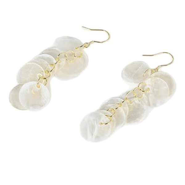 oly-14745bf1eb959bd2472d5fb791b74058 Wholesale Holiday Style Long Tassel Shell Earrings Summer Seaside Elegant Niche All-match Earrings High-end Exaggerated Earrings
