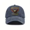 Wholesale Men's Retro Baseball Cap With Curved Brim Featuring Breathable Printing Design