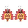 Wholesale Cartoon Wooden Vintage Ear Cuffs For Children Thanksgiving Series Flower Ghost Design No Piercing Required Animal Zodiac Theme