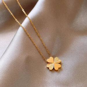 Four-leaf clover necklace