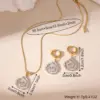 Wholesale Swirl Waterproof Non Tarnish Earrings For Women With 18K Real Gold Plated 304 Stainless Steel And PVD Coated Finish
