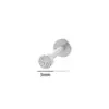 Wholesale G23/F136 Titanium Alloy Round Disc Ear Bone Stud Internal Thread Screw Lip Stud Rod Cartilage Piercing Ear Jewelry Geometric 18K Gold Plated