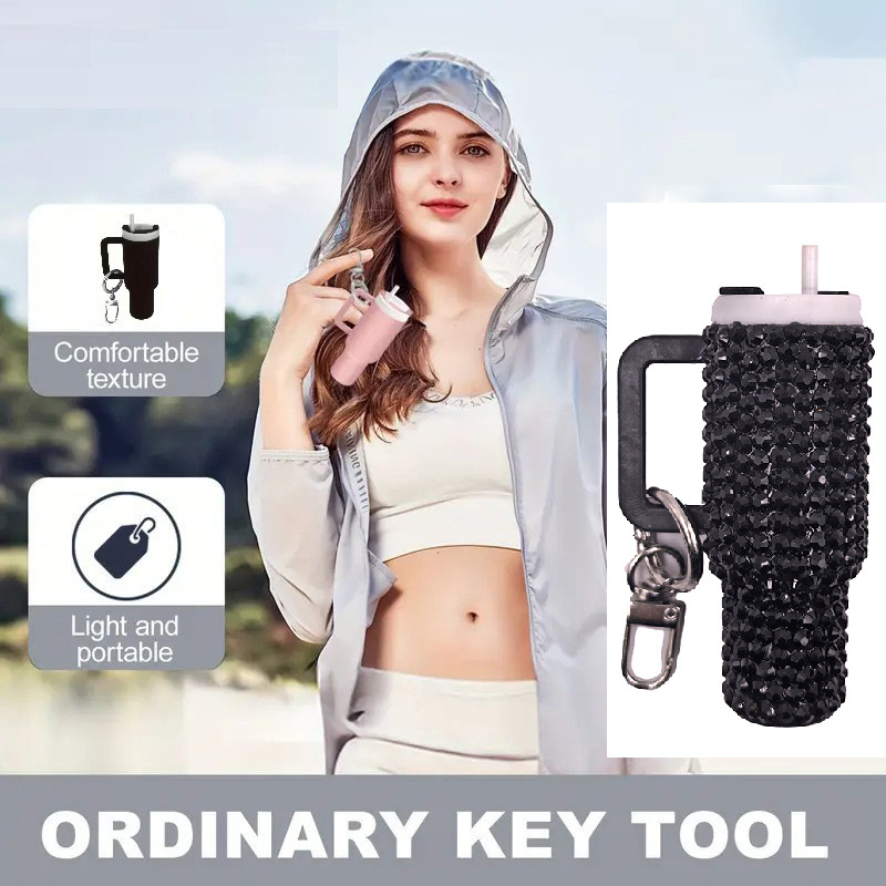 Wholesale Cross-border mini ice bar key chain new key chain pendant mother's day key chain can put lipstick backpack pendant