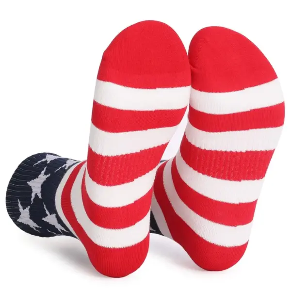 oly-14d5288791cbdae86673ff2b381887f8 Wholesale Unisex Casual American Flag Cotton Socks For Independence Day, Perfect Summer Sports And Casual Wear