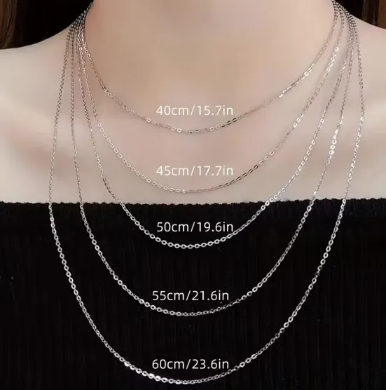 Wholesale Handmade Geometric Necklace For Women With 925 Sterling Silver Box Chain