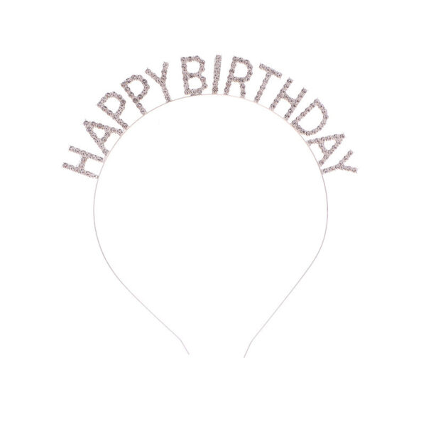 oly-14de3e92a17e5c8b0a5159501e53405b Wholesale Happy Birthday Birthday Party Headband Headband Female Letters Happy Birthday Hairband Women's Korean Style