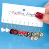 Wholesale jewelry elegant fashion flower rose small daisy earrings love unicorn bee earrings