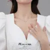 Wholesale Women’s Long Snake Chain Necklace With Tassel Craft, Electroplated Copper Featuring Zircon Inlay