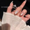 Wholesale Shangmei 18K Rose Gold Plated Cnc Shangmei Honeycomb Ring Set with Diamonds Couple Rings Ring Valentine's Day Gift Free Shipping