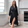 oly-1518000ca77a9e15c5c6014a4f2d4ba5 Wholesale Spring and Summer Mid-Length Warm Home Wear Pajamas Long-Sleeved Sexy Nightgown Wearable Bathrobe Bridal Dressing Gown High-End