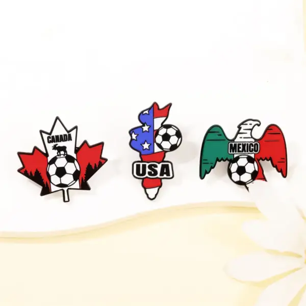 oly-151a67b1d9170ca2946459c816509f1e Wholesale Mexican Flag Cartoon Pinback Badge In Alloy With Stamping Craft, Multicolor Pin