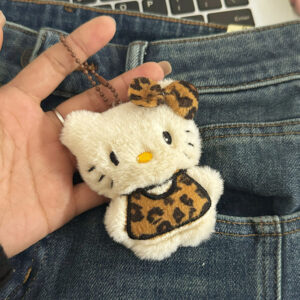 Beige leopard print kt [one bead chain style]
