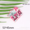 oly-152602ee31dbf63d72ed70fb7874bfb8 Wholesale loose pink cartoon letter peach heart car Medical bag jewelry acrylic cute DIY patch accessories