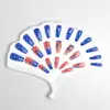 Wholesale Ballet Dream Detachable Nail Stickers Independence Day Wearable Fake Nails Silicone Material Grid - Nihaojewelry