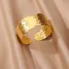 oly-1534cb6d2dedb8c344e31b0202356e58 Wholesale 304 Stainless Steel Iron Geometric PVD Coated Real Gold Plated Retro Classic Style Waterproof Non Tarnish Plating Bangle