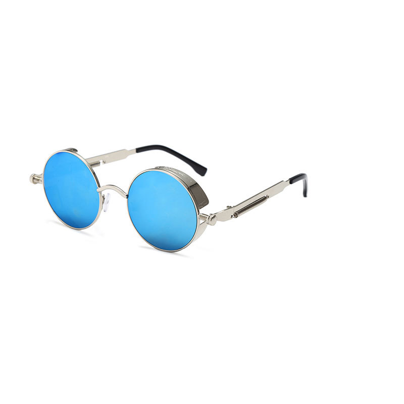 Wholesale European and American Retro Punk Series Sunglasses Men and Women Street Hip-Hop Sunglasses Cross-Mirror Personalized Windshield Glasses 5802
