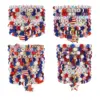 oly-15635169d1af647eef67c0dff4cc871b Wholesale Patriotic Independence Day Flag Bracelet Veterans Day Bracelet Geometric Imitation Pearl