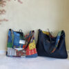 Wholesale No fading Denim! Spring and Summer Ethnic Style Patchwork Bag Shoulder Bag Large Capacity Crossbody Bag Denim Double Bread