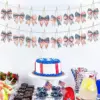 Wholesale Independence Day Party Hanging Ornaments In Paper Material, Perfect For Festive Venue Decoration