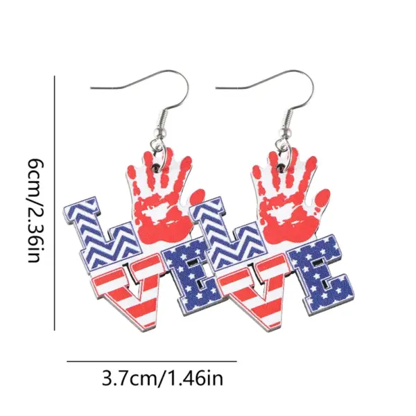 Wholesale 1 Pair Retro Bow Knot Boots Wood Drop Earrings