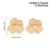 Wholesale 1 Pair Elegant Lady Streetwear Flower Ginkgo Leaf Plating Inlay Alloy Imitation Pearl Drop Earrings Ear Studs