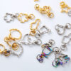 Wholesale Cartoon zinc alloy shaped buckle love buckle five-pointed star buckle jewelry key chain pendant accessories diy in stock