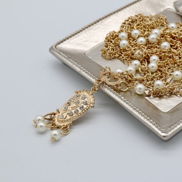 Wholesale Retro Headwear Fashion Pearl Tassel Elegant Hair Band Hair Accessories Hair Chain Hair Band