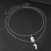 Wholesale Number Necklace For Women With PVD Vacuum Plating, 18K Real Gold Plated 304 Stainless Steel, Featuring Box Chain