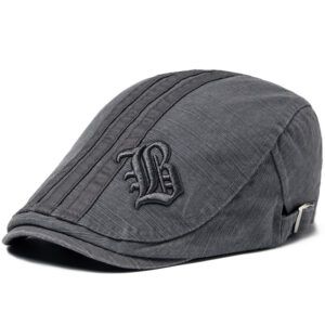 Wholesale Foreign Trade Men's Letter Beret Summer Fashion Cotton Casual Breathable Peaked Cap Retro Sun Hat Women