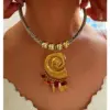 Wholesale 304 Stainless Steel Geometric Starfish Shell PVD Coated Freshwater Pearl Shell Real Gold Plated Nordic Style Vacation Marine Style Waterproof Non Tarnish Surgical Steel Shell Necklace Lobster Trigger Clasp Closure Pendant Necklace