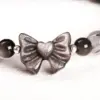 Wholesale JD Jewelry Natural Silver Agate Bowknot Gold Copper Bracelet Fashion High-end Round Bead Bracelet Girl Accessories