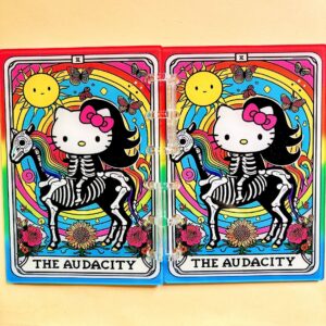 A793-hello kitty tarot notebook (with inner pages and buckles)