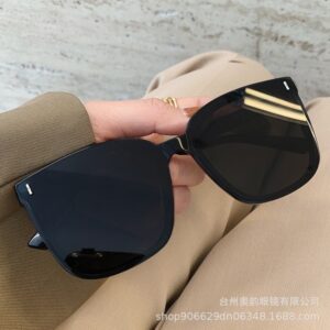 oly-162c05ab6e3ace016da3447aa48e4e52 Wholesale Korean-style Retro Box Rice Nail Sunglasses Men and Women's Plain Fashionable Large Frame Slimming Sunglasses Concave Sunscreen Glasses