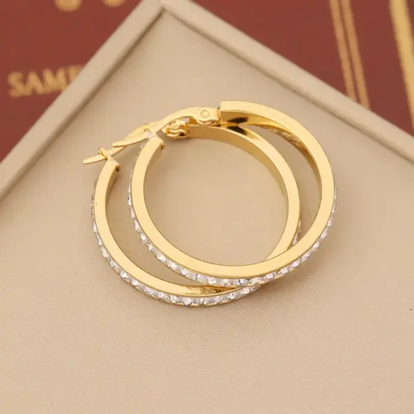 Wholesale PVD Coated 18K Gold Real Gold Plated Star Water Droplets Heart Shape Stainless Steel Retro Commute Waterproof Non Tarnish Earrings