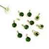 oly-16344cb5f3c76613ea5be854f47efab5 Wholesale 18K Gold Plated Copper Color Retention Zircon Round Birthstone Pendant DIY Jewelry Geometric Water Plated Imitation Gold