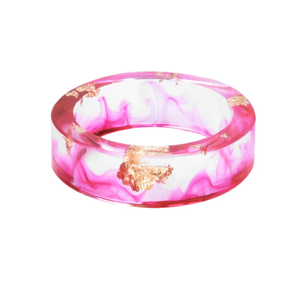 oly-166e8a26a1a85b8360082d0d05672472 Wholesale dried flower resin ring Mori small fresh handmade dried flower gold foil color drop glue ring