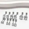 Wholesale 1 Piece Simple Style Classic Style Geometric Plating 304 Stainless Steel Ear Studs
