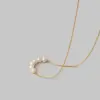 Wholesale Women'S 304 Stainless Steel PVD Coated 18K Gold Plated Inlaid Ball Artificial Pearls Pendant Necklace Imitation Pearl Jewelry