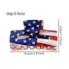 Wholesale American Flag Hair Claws For Women In Blue Acrylic, Commute Style Hairpin, Perfect For Independence Day